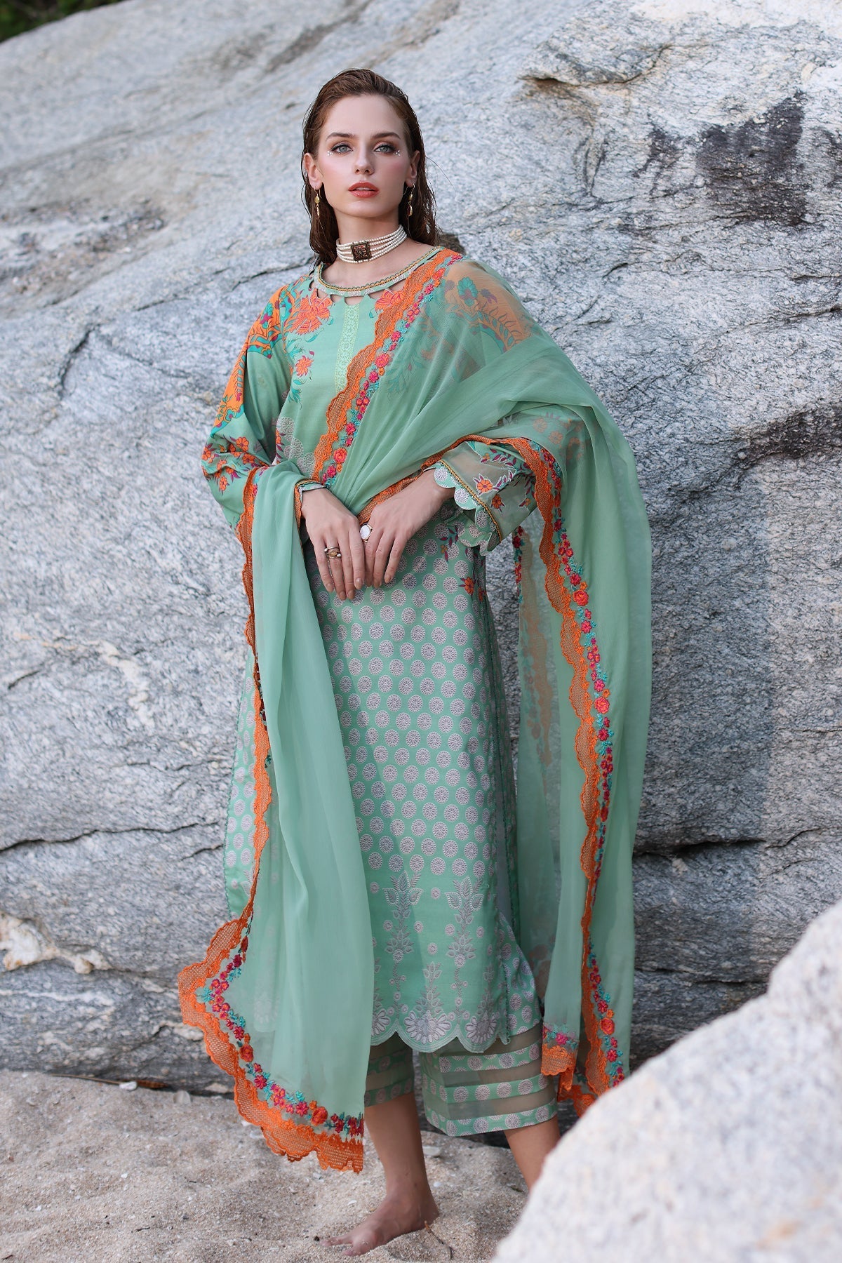 Charizma | Lawn Collection 24 | AS4-26 by Charizma - Designer Dress - Type: Casuals - Available at Libayah - 100% Original