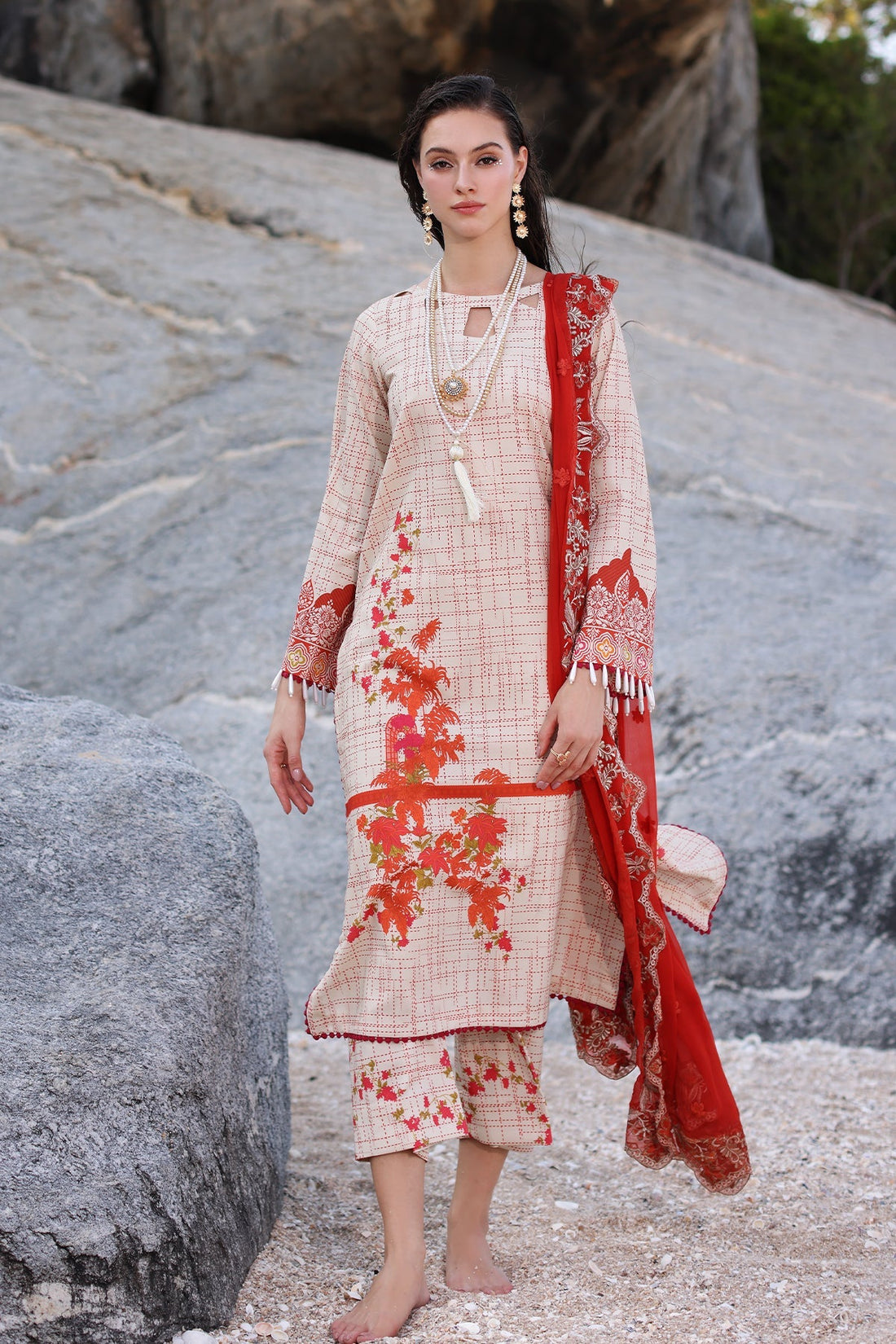 Charizma | Lawn Collection 24 | AS4-24 by Charizma - Designer Dress - Type: Casuals - Available at Libayah - 100% Original