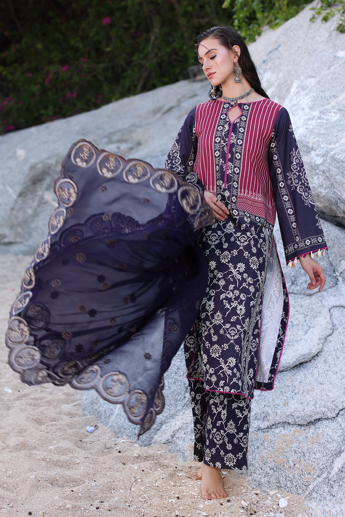 Charizma | Lawn Collection 24 | AS4-23 by Charizma - Designer Dress - Type: Casuals - Available at Libayah - 100% Original