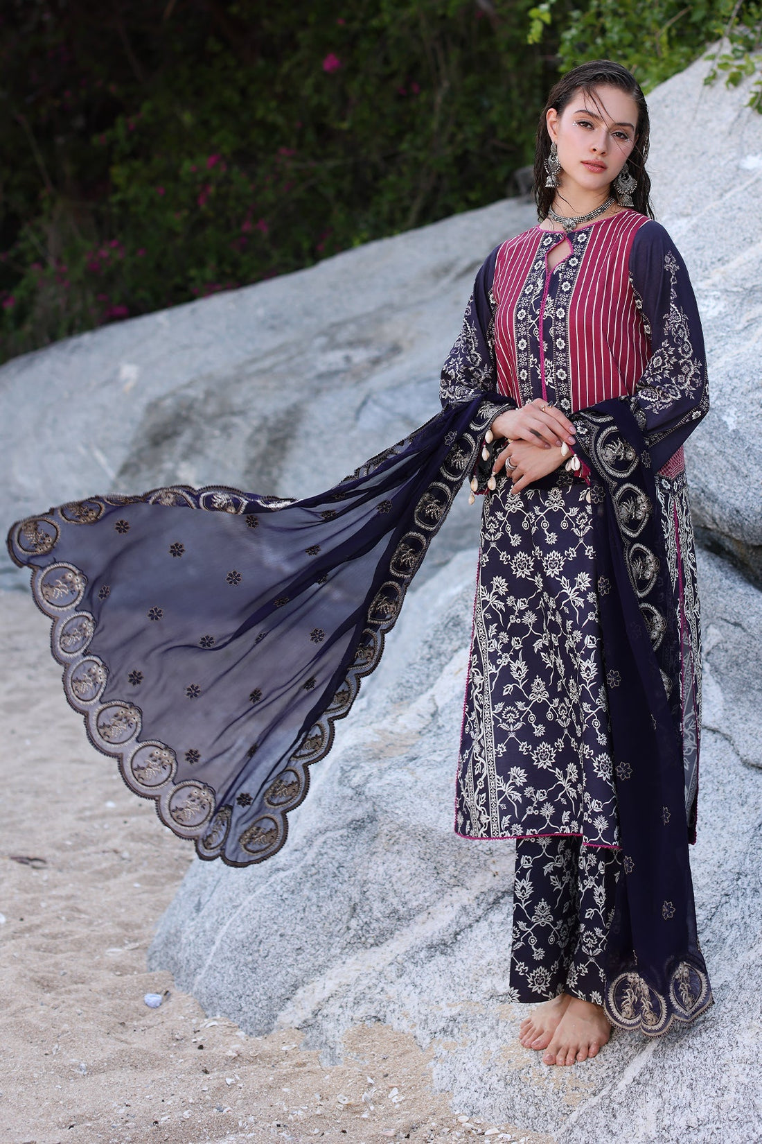 Charizma | Lawn Collection 24 | AS4-23 by Charizma - Designer Dress - Type: Casuals - Available at Libayah - 100% Original
