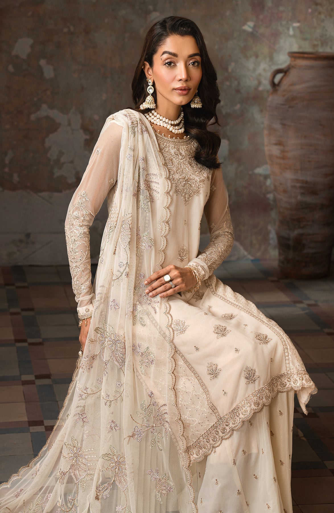 Zarif | Emirah Formals | ZEF 06 MEERA by Zarif - Designer Dress - Type: Ladies Clothes - Available at Libayah - 100% Original