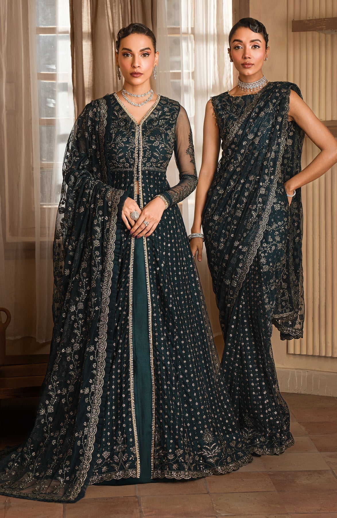 Zarif | Emirah Formals | ZEF 01 ORNA by Zarif - Designer Dress - Type: Ladies Clothes - Available at Libayah - 100% Original
