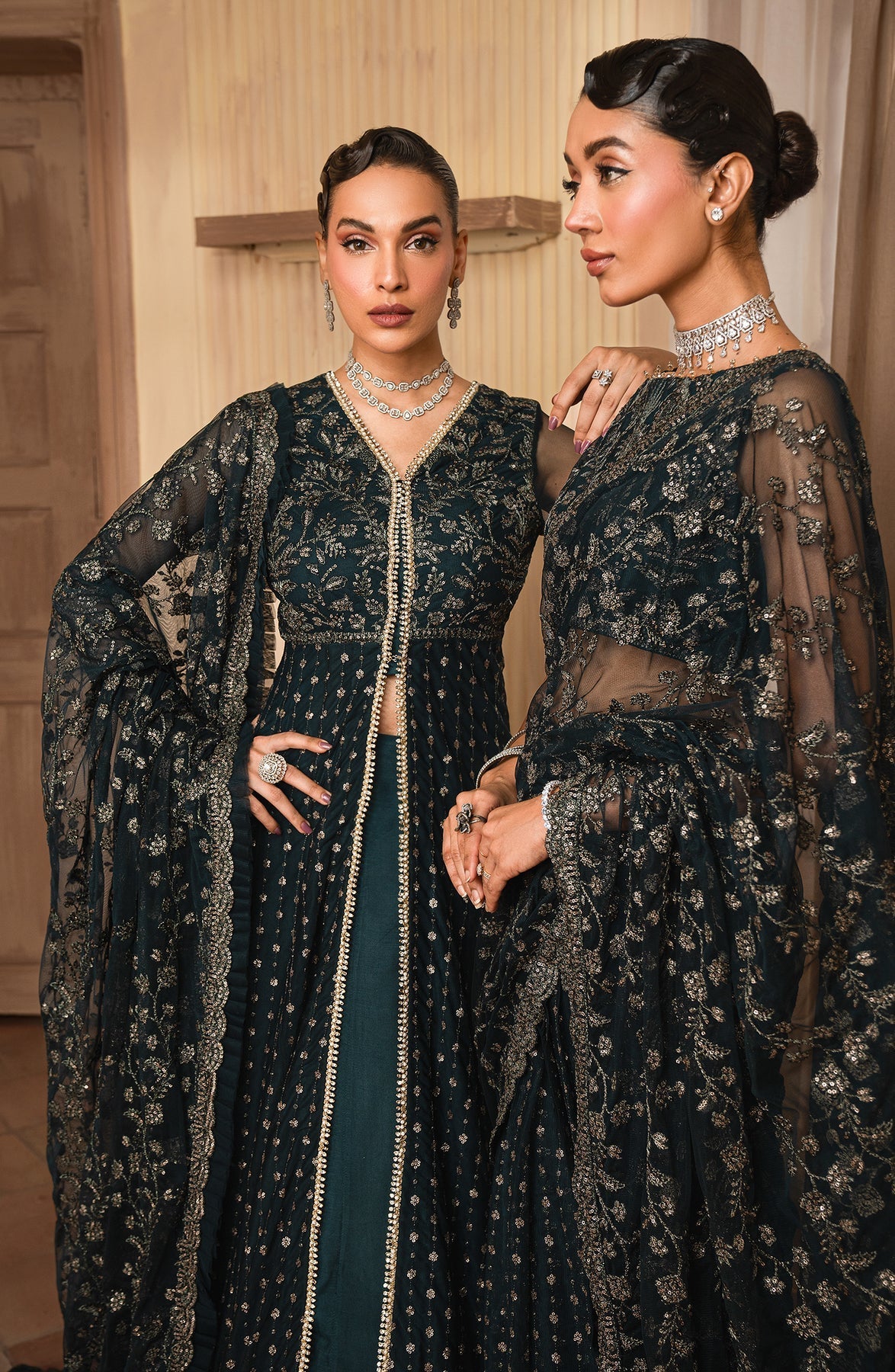 Zarif | Emirah Formals | ZEF 01 ORNA by Zarif - Designer Dress - Type: Ladies Clothes - Available at Libayah - 100% Original
