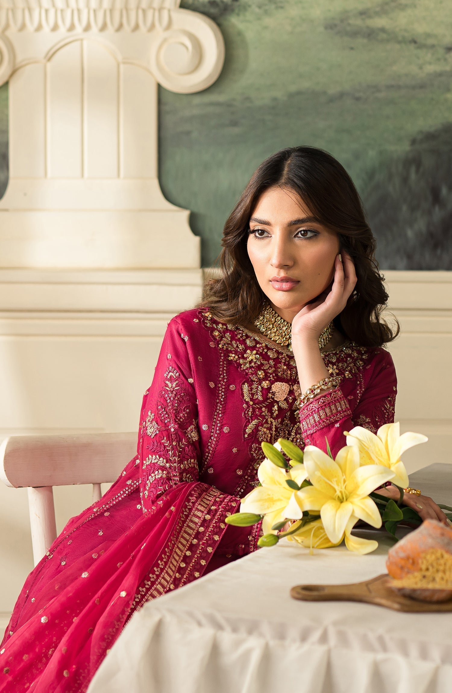 Emaan Adeel | Suave Luxury Formals 24 | SALVIA by Emaan Adeel - Designer Dress - Type: Ladies Clothes - Available at Libayah - 100% Original