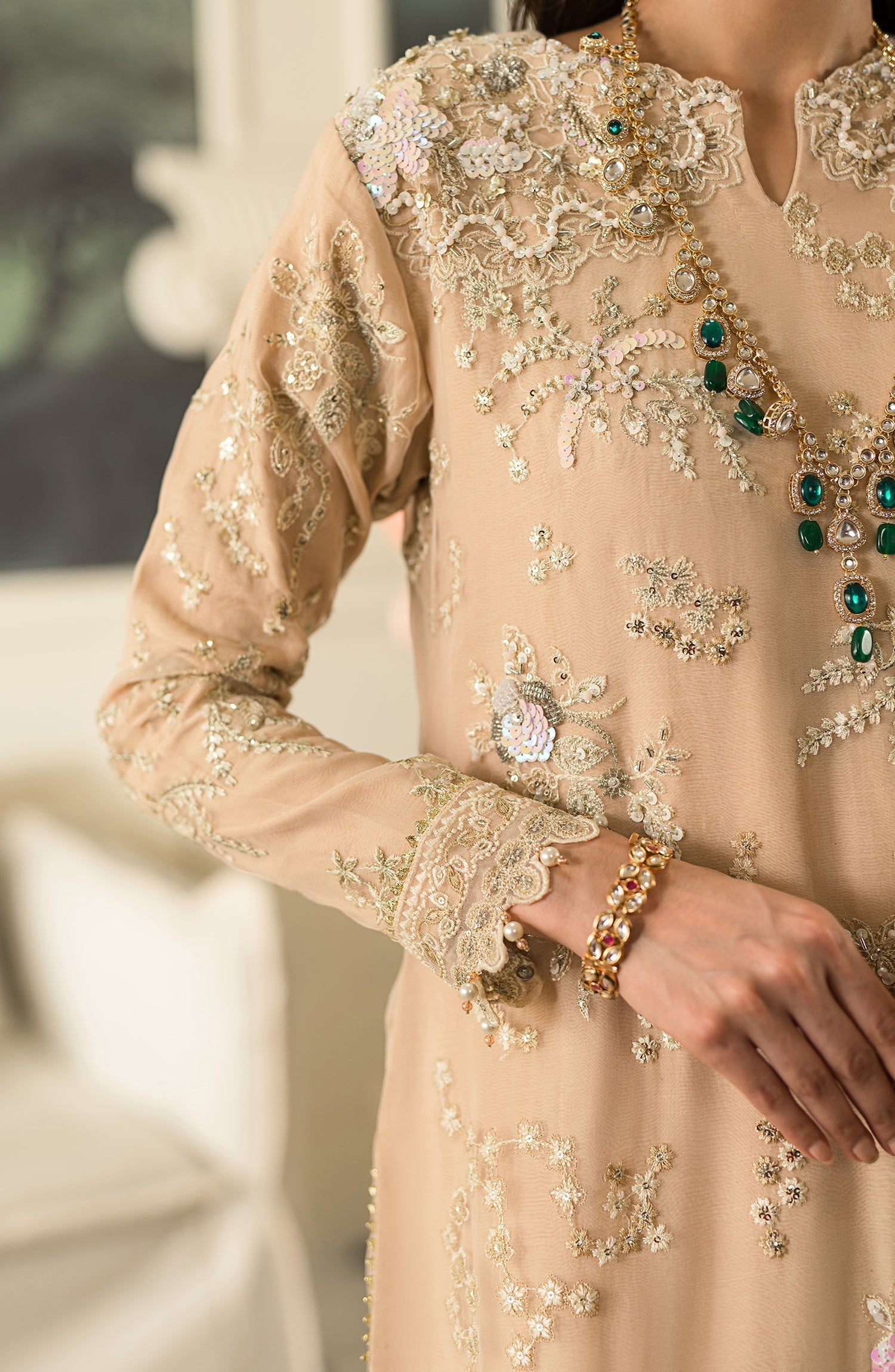 Emaan Adeel | Suave Luxury Formals 24 | ARUNA by Emaan Adeel - Designer Dress - Type: Ladies Clothes - Available at Libayah - 100% Original