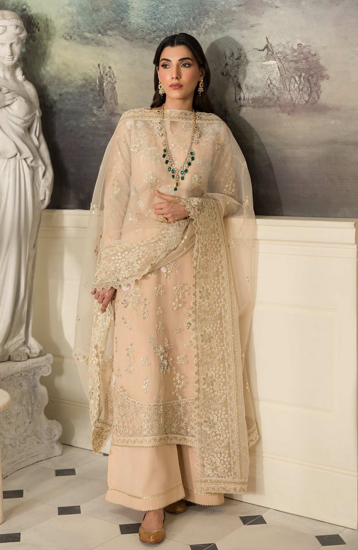 Emaan Adeel | Suave Luxury Formals 24 | ARUNA by Emaan Adeel - Designer Dress - Type: Ladies Clothes - Available at Libayah - 100% Original