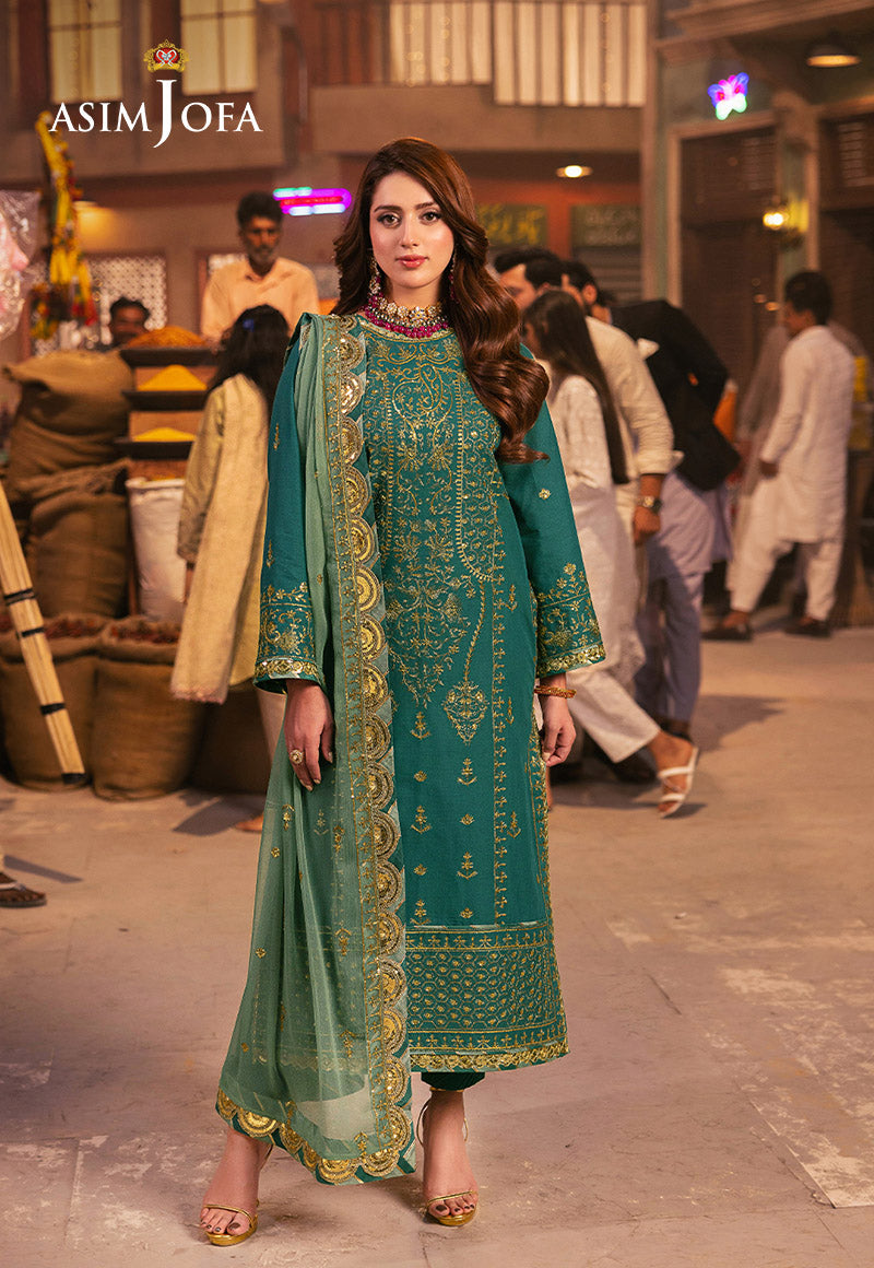 Asim Jofa | Chamkeli Formals 24 | AJKK-27 by Asim Jofa - Designer Dress - Type: Ladies Clothes - Available at Libayah - 100% Original
