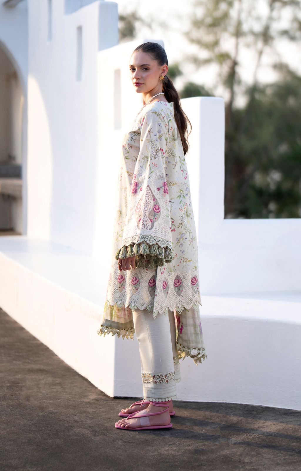 AJR Couture | Printakari Lawn 25 | Aleesia by AJR Couture - Designer Dress - Type: Ladies Clothes - Available at Libayah - 100% Original