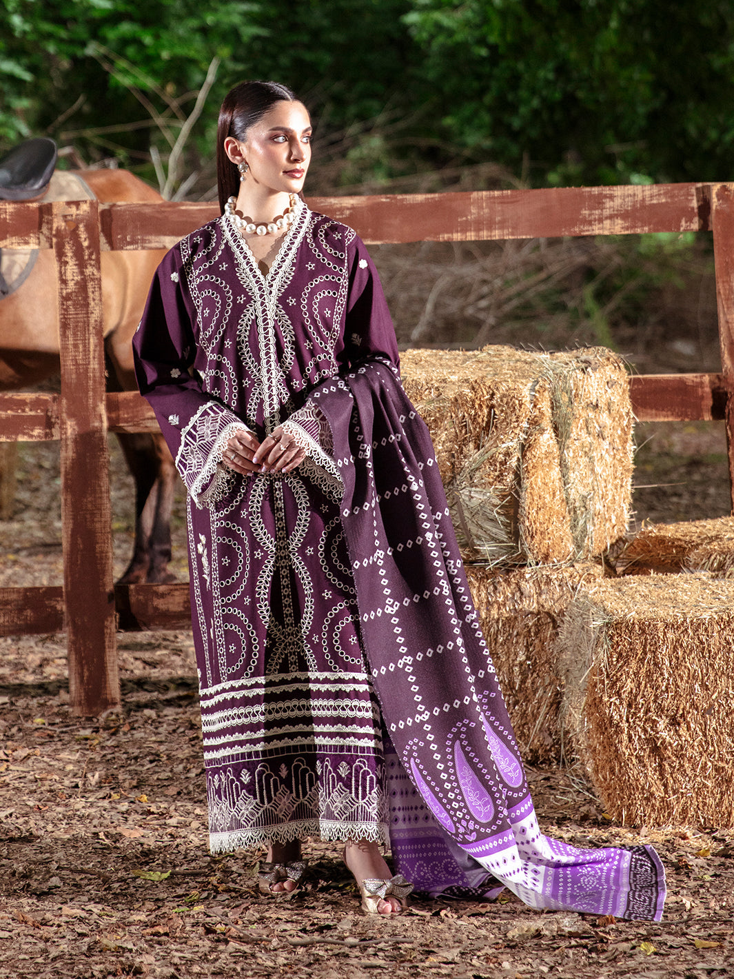 Mahnur | Hazel Winter 24 | ALETHEA by Mahnur - Designer Dress - Type: Luxury - Available at Libayah - 100% Original