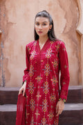 Kross Kulture | Luxury Baharaneh | Crimson KLX-00733 by Kross Kulture - Designer Dress - Type: Ladies Clothes - Available at Libayah - 100% Original