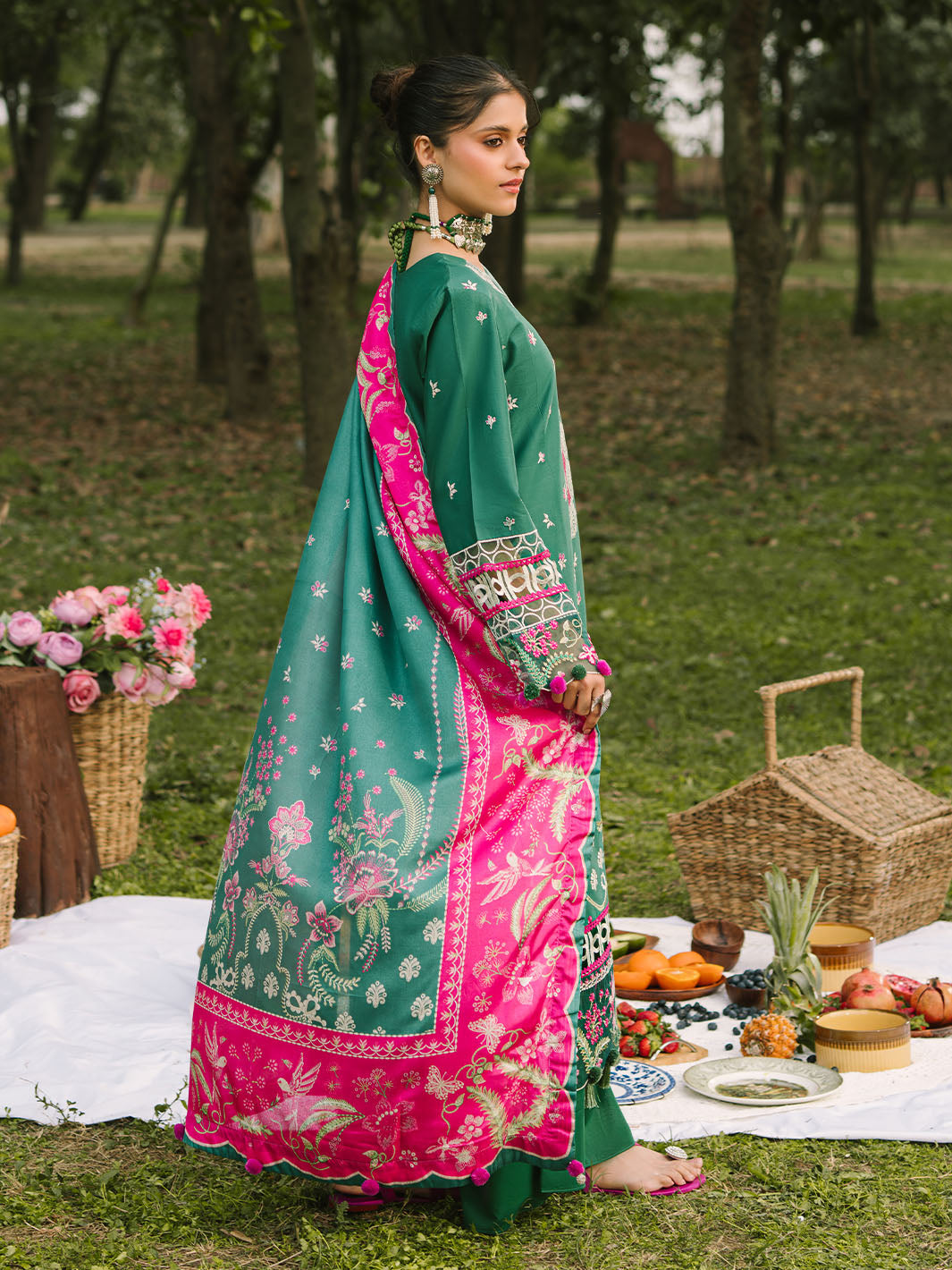 Mahnur | Dahlia Luxury Lawn 25 | Ara by Mahnur - Designer Dress - Type: Ladies Clothes - Available at Libayah - 100% Original