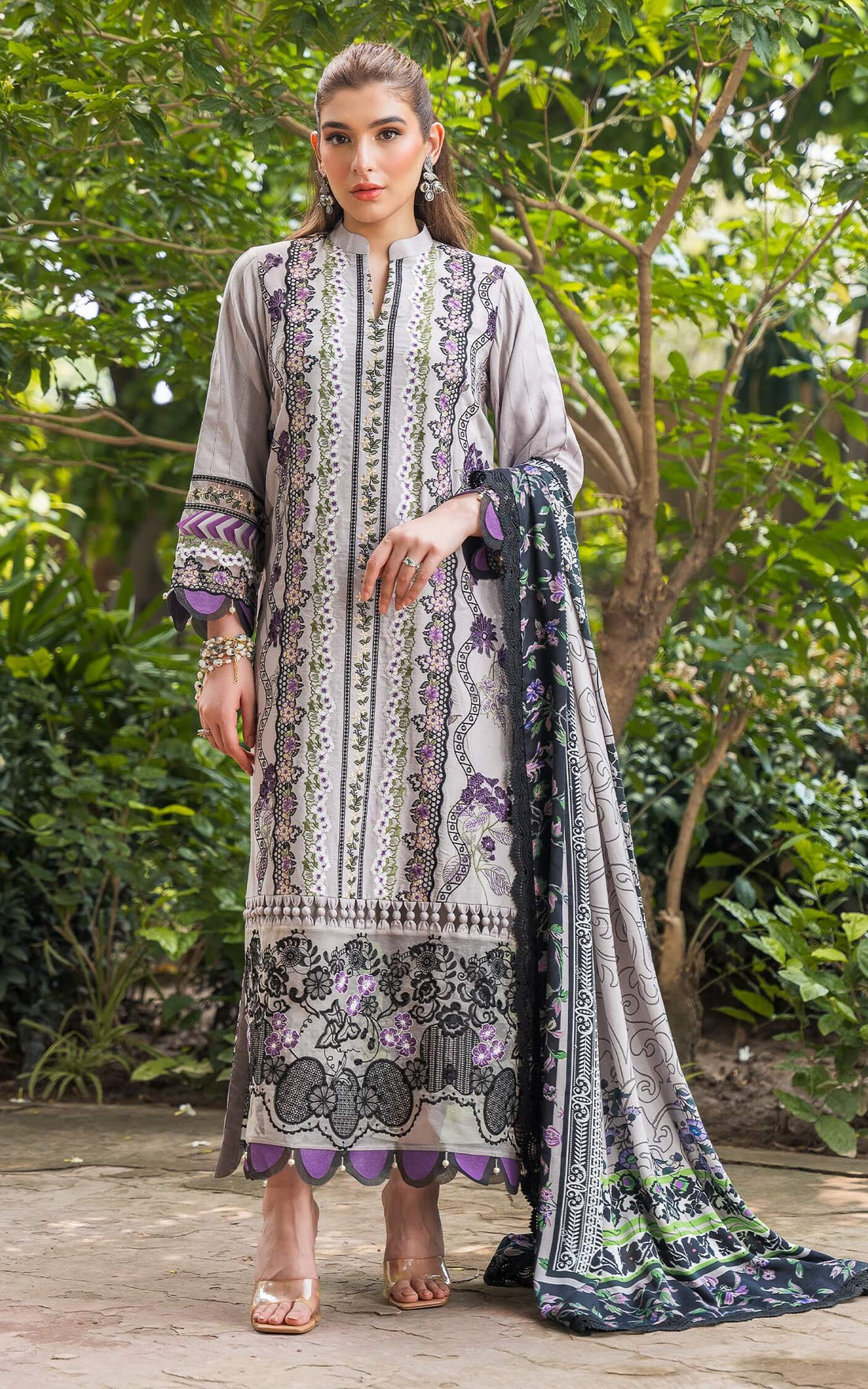 Asifa and Nabeel | Luxury Winter 24 | ASHY WL-06 by Asifa and Nabeel - Designer Dress - Type: Ladies Clothes - Available at Libayah - 100% Original
