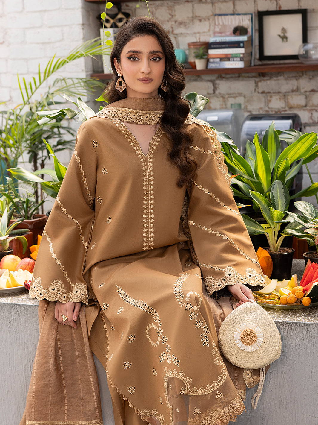 Izel | Meadow Muse Embroidered Lawn 25 | AVELA by Izel - Designer Dress - Type: Ladies Clothes - Available at Libayah - 100% Original