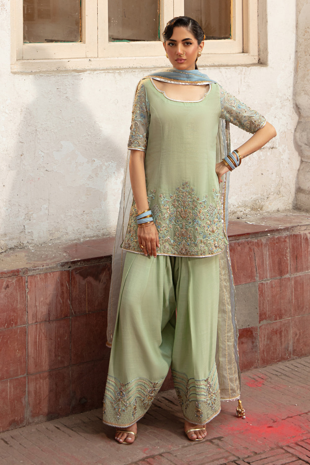 Nilofer Shahid | Maansi Edit | Adeena by Nilofer Shahid - Designer Dress - Type: Ladies Clothes - Available at Libayah - 100% Original