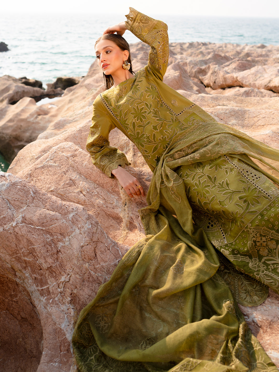 Mahnur | Sirena Luxury Lawn 25 | Adrienne by Mahnur - Designer Dress - Type: Ladies Clothes - Available at Libayah - 100% Original