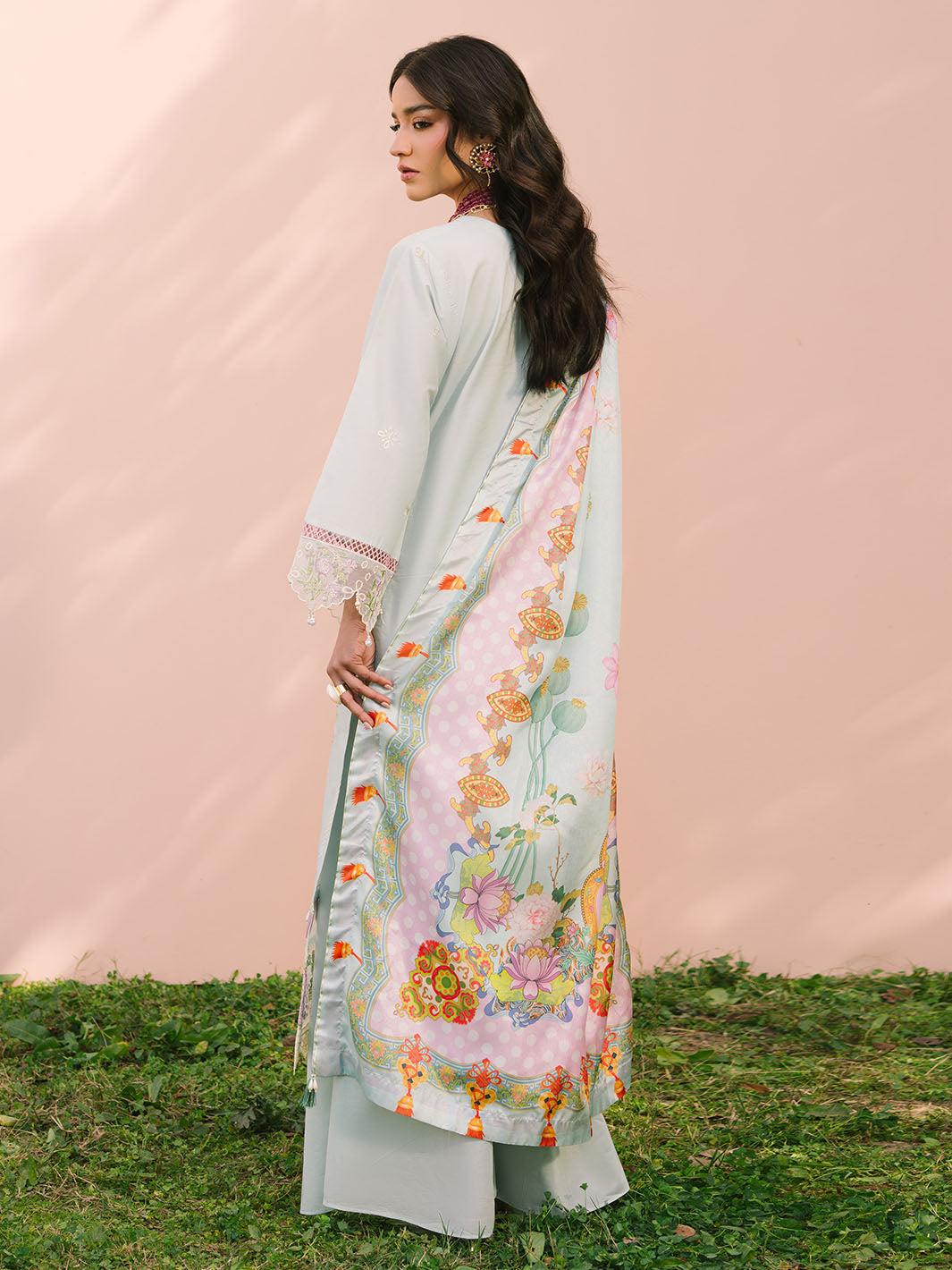 Mahnur | Dahlia Luxury Lawn 25 | Advina by Mahnur - Designer Dress - Type: Ladies Clothes - Available at Libayah - 100% Original