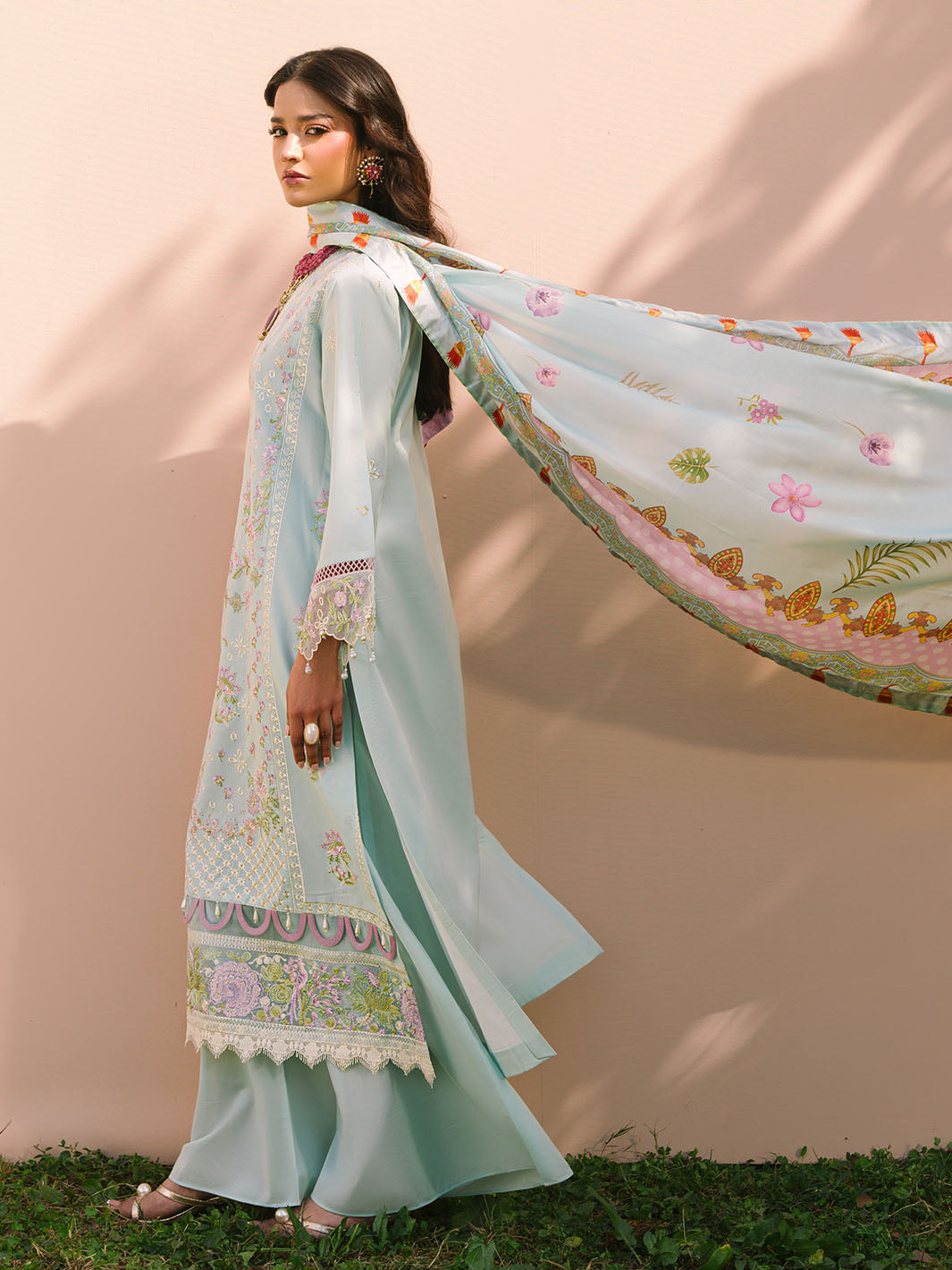 Mahnur | Dahlia Luxury Lawn 25 | Advina by Mahnur - Designer Dress - Type: Ladies Clothes - Available at Libayah - 100% Original