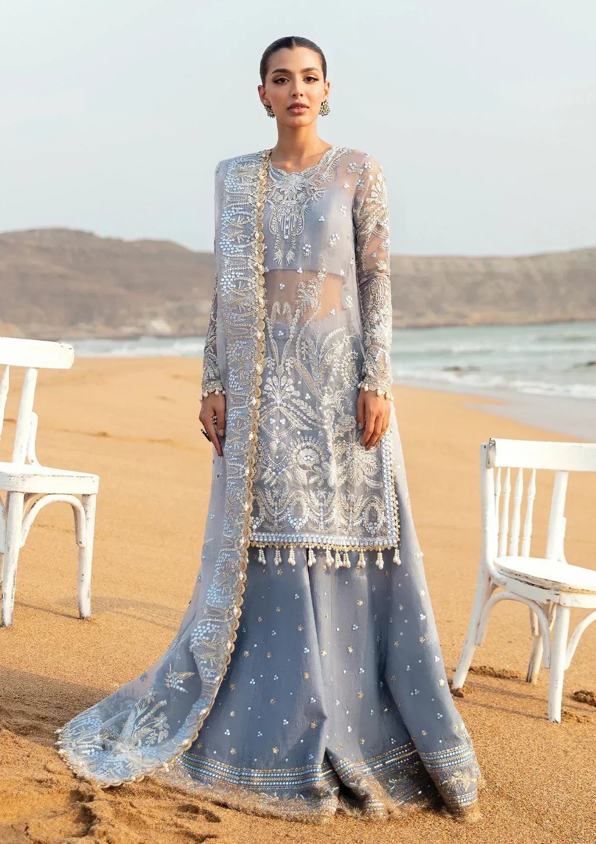 Afrozeh | Dastangoi Wedding Formal'24 | AWE-01 NASHMIA by Afrozeh - Designer Dress  - Type : Ladies Clothes - Available at Libayah - 100% Original 