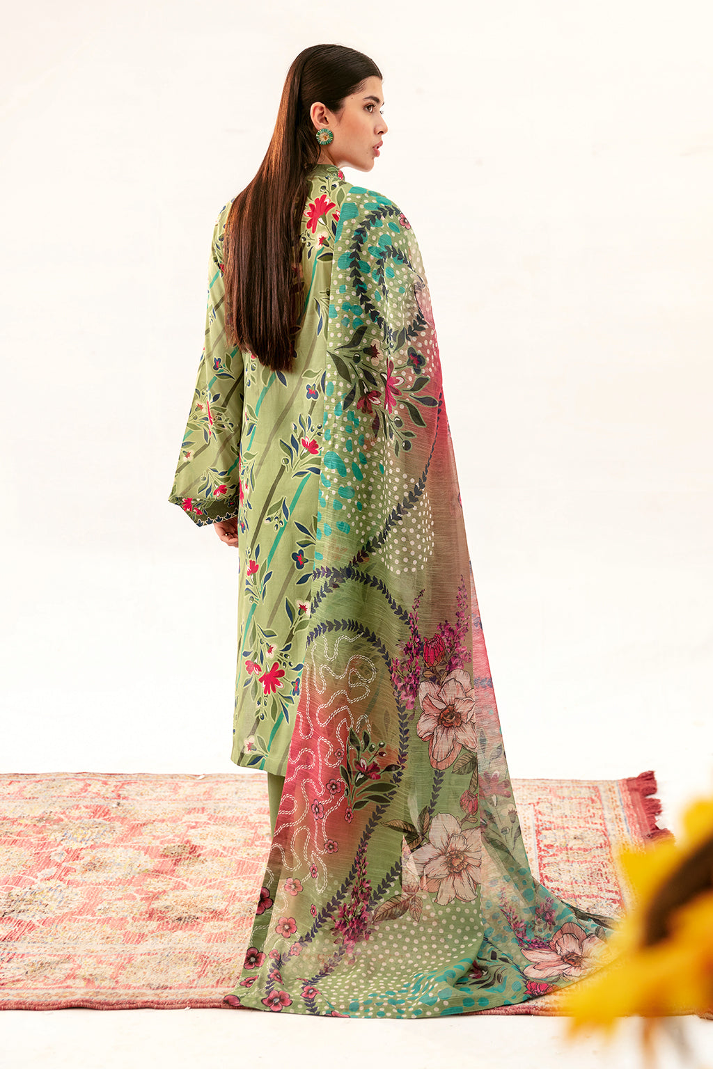 Afsanah | Ready to Wear |  Forest green AP-06 by Afsanah - Designer Dress - Type: Ladies Clothes - Available at Libayah - 100% Original
