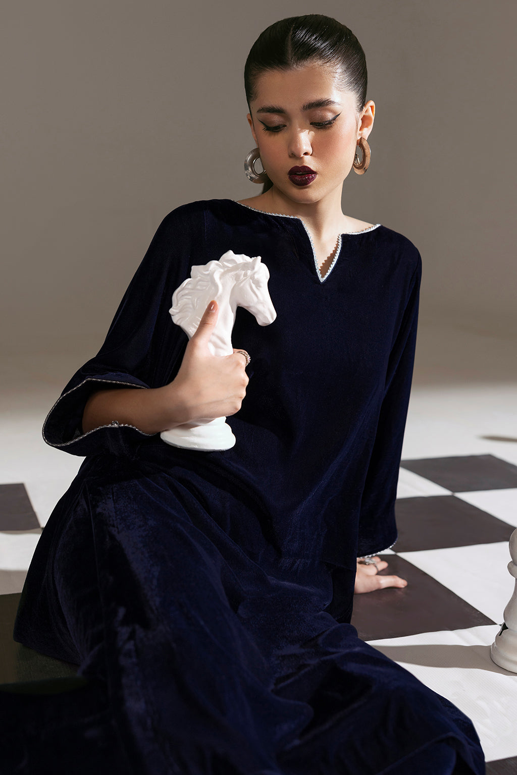 Afsanah | The Velvet Edit | AV-102 by Afsanah - Designer Dress - Type: Ladies Clothes - Available at Libayah - 100% Original