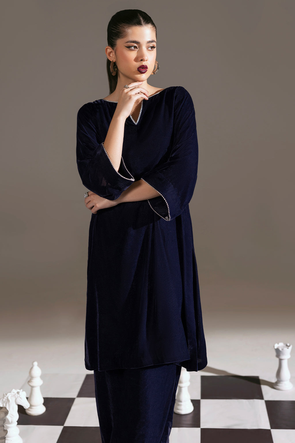Afsanah | The Velvet Edit | AV-102 by Afsanah - Designer Dress - Type: Ladies Clothes - Available at Libayah - 100% Original