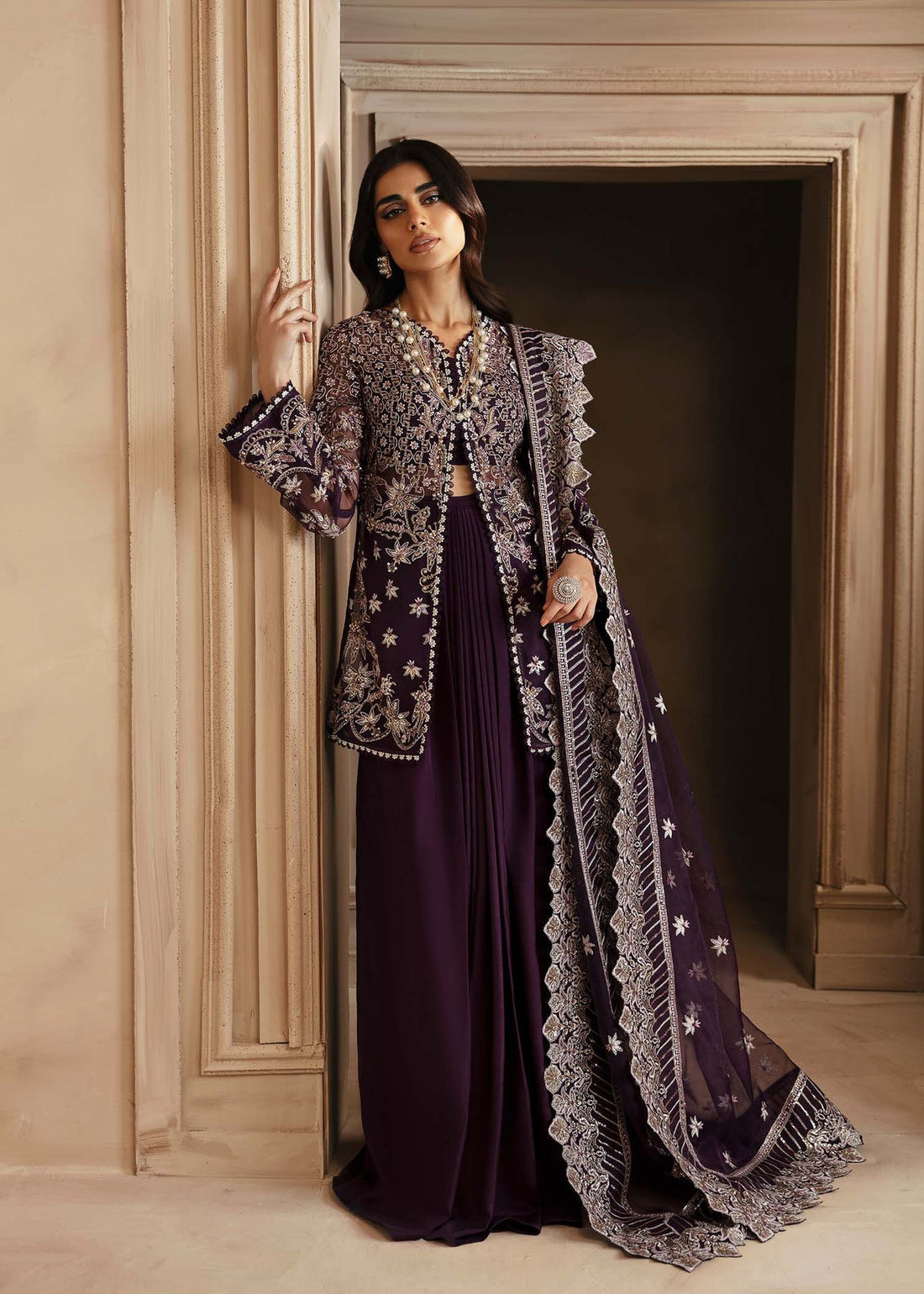 Akbar Aslam | Deewani Wedding Formals | Elowen by Akbar Aslam - Designer Dress - Type: Ladies Clothes - Available at Libayah - 100% Original