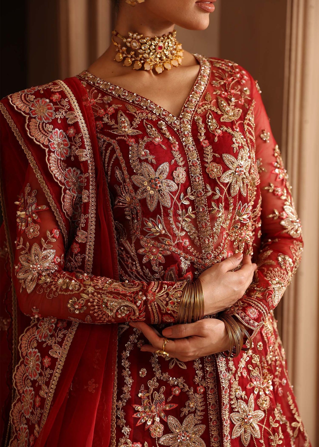 Akbar Aslam | Deewani Wedding Formals | Solene by Akbar Aslam - Designer Dress - Type: Ladies Clothes - Available at Libayah - 100% Original