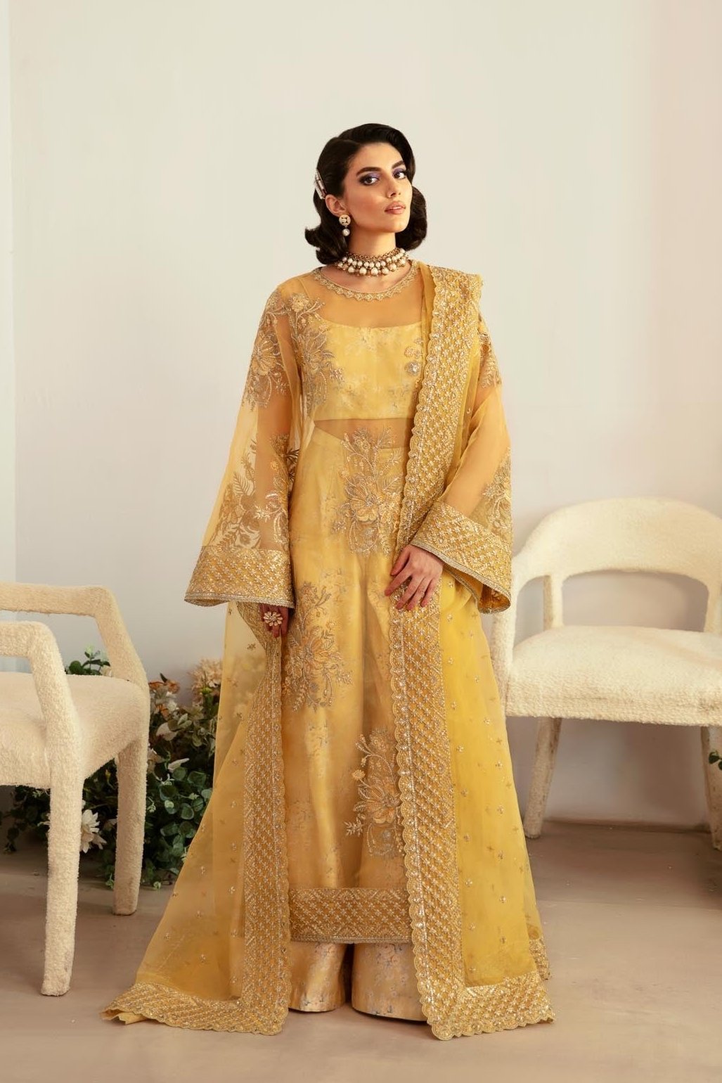 Akbar Aslam | Velora Formal Pret | Fawn by Akbar Aslam - Designer Dress - Type: Ladies Clothes - Available at Libayah - 100% Original