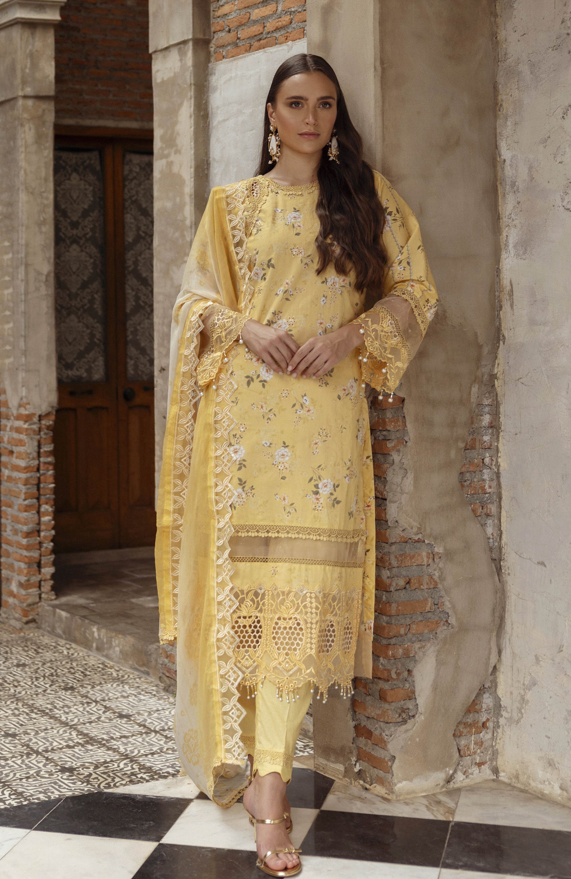 Al Zohaib | Sunshine Bloom | ALZ-09 by Alzohaib - Designer Dress - Type: Ladies Clothes - Available at Libayah - 100% Original