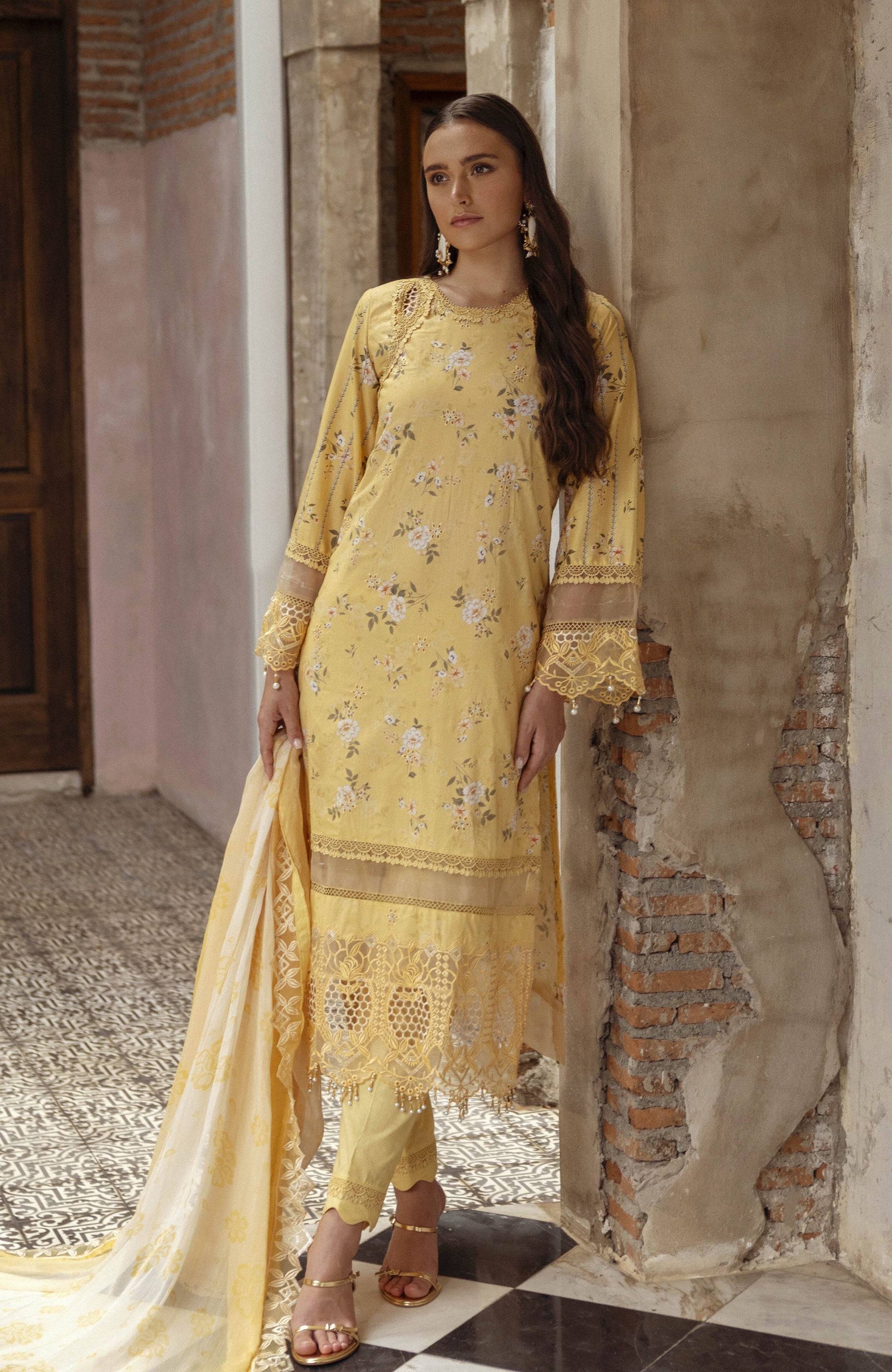 Al Zohaib | Sunshine Bloom | ALZ-09 by Alzohaib - Designer Dress - Type: Ladies Clothes - Available at Libayah - 100% Original