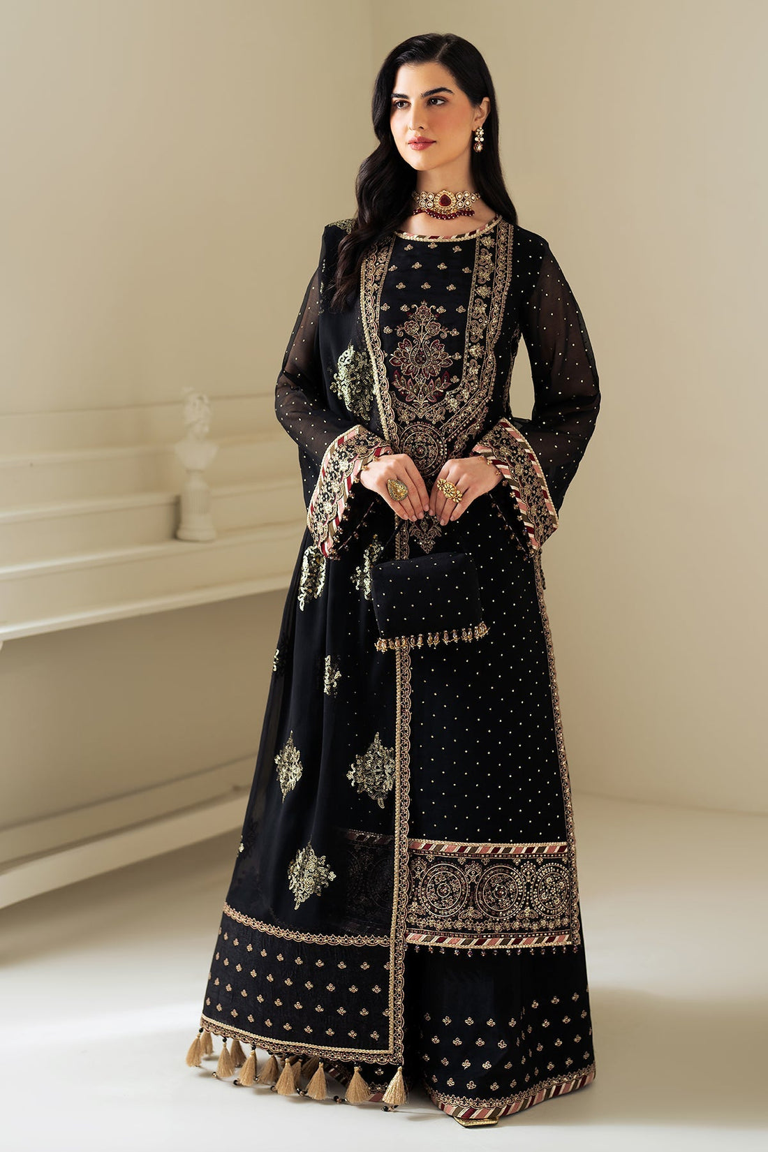 Alizeh | Selene Luxury Chiffon Collection 25 | AF-PS-8005-Alba by Alizeh - Designer Dress - Type: Ladies Clothes - Available at Libayah - 100% Original