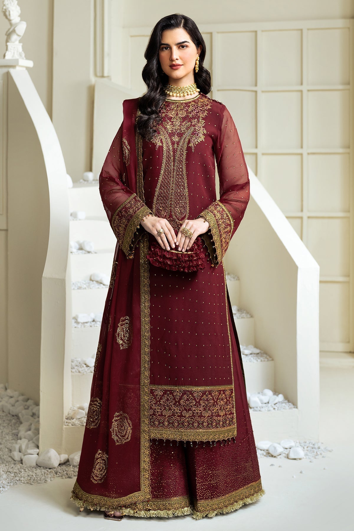 Alizeh | Selene Luxury Chiffon Collection 25 | AF-PS-8007-Gina by Alizeh - Designer Dress - Type: Ladies Clothes - Available at Libayah - 100% Original
