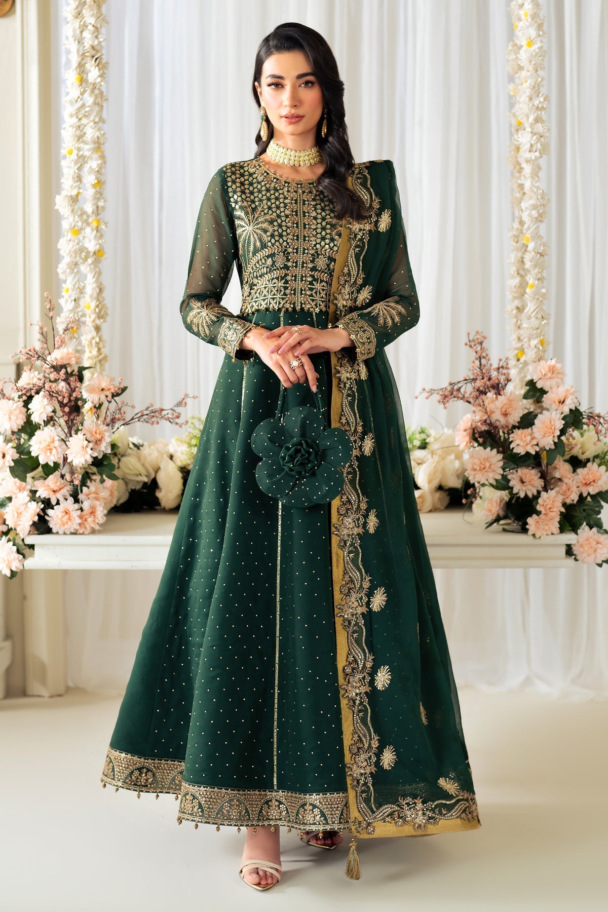 Alizeh | Selene Luxury Chiffon Collection 25 | AF-PS-8003-Citrus by Alizeh - Designer Dress - Type: Ladies Clothes - Available at Libayah - 100% Original