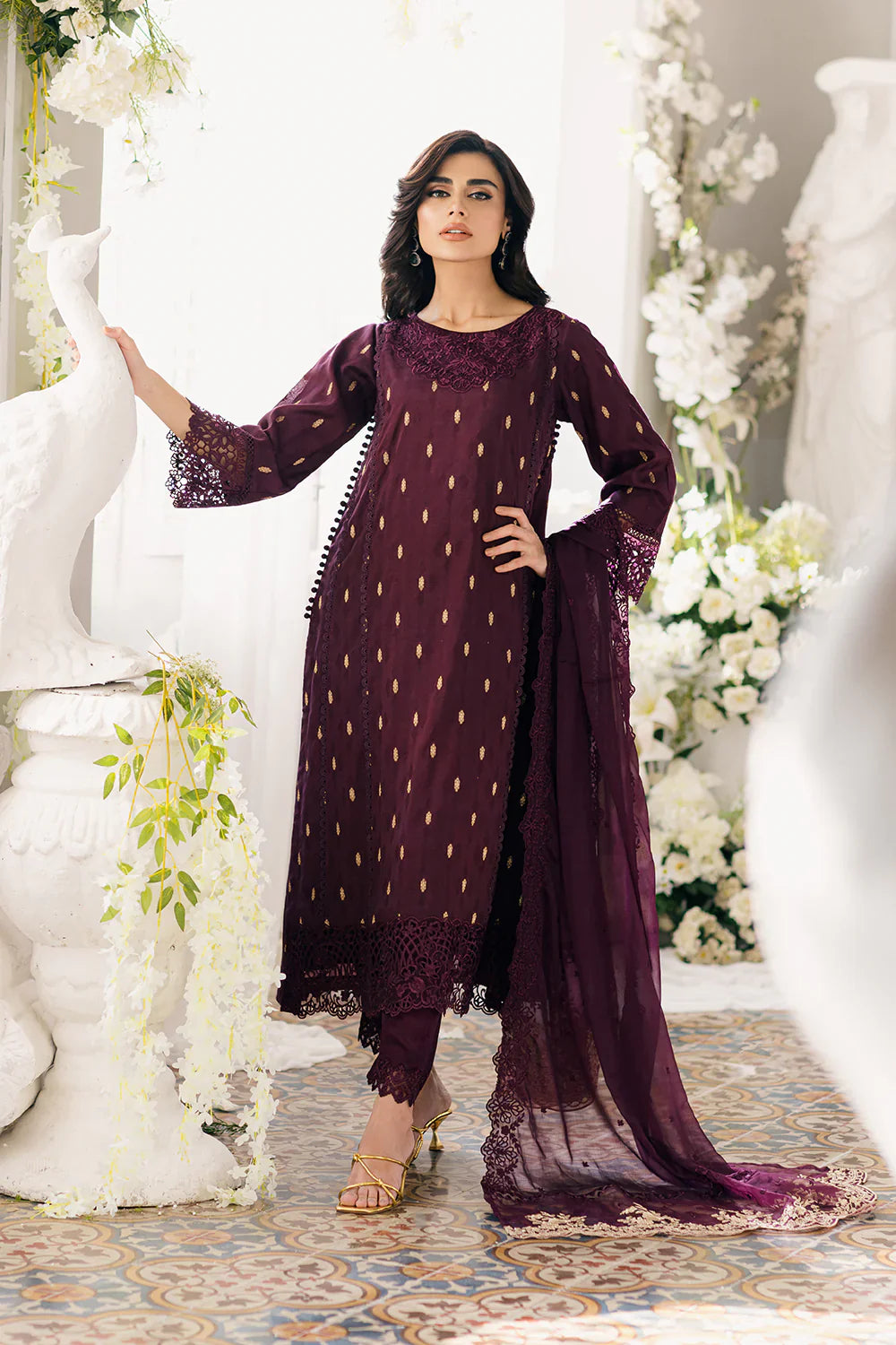 Azure | Ensembles Embroidered Formals | Almandine by Azure - Designer Dress - Type: Ladies Clothes - Available at Libayah - 100% Original