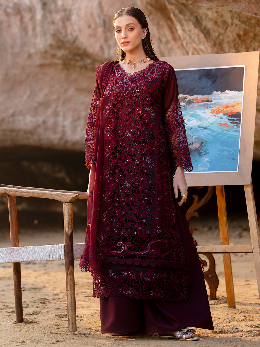 Mahnur | Sirena Luxury Lawn 25 | Amayra by Mahnur - Designer Dress - Type: Ladies Clothes - Available at Libayah - 100% Original