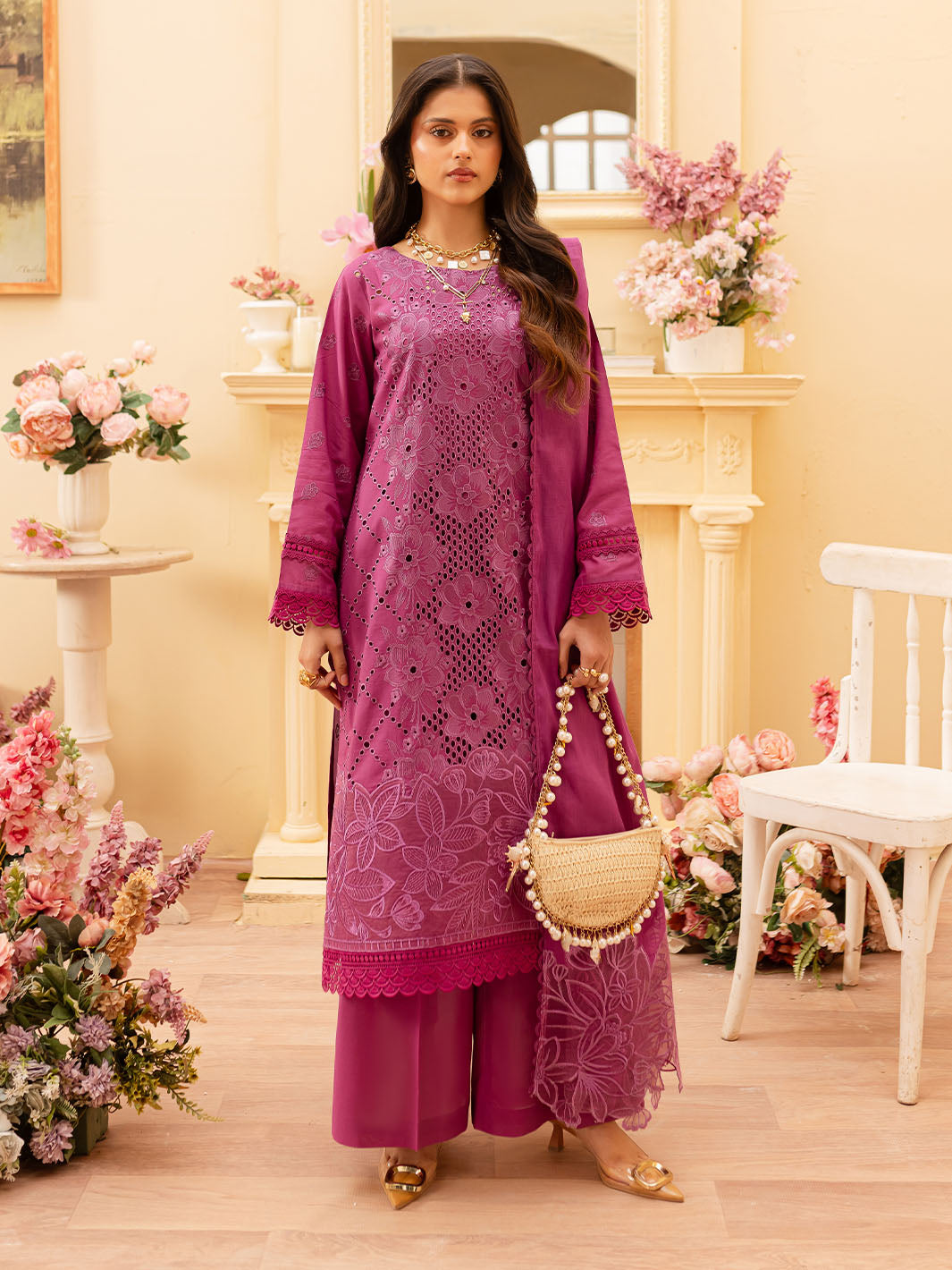 Mahnur | Twilight Luxury Lawn 25 | ANASTASIA by Mahnur - Designer Dress - Type: Ladies Clothes - Available at Libayah - 100% Original
