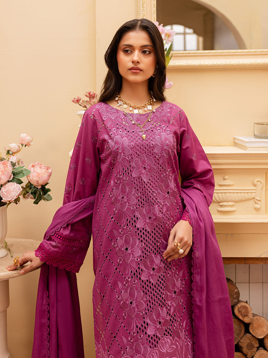 Mahnur | Twilight Luxury Lawn 25 | ANASTASIA by Mahnur - Designer Dress - Type: Ladies Clothes - Available at Libayah - 100% Original