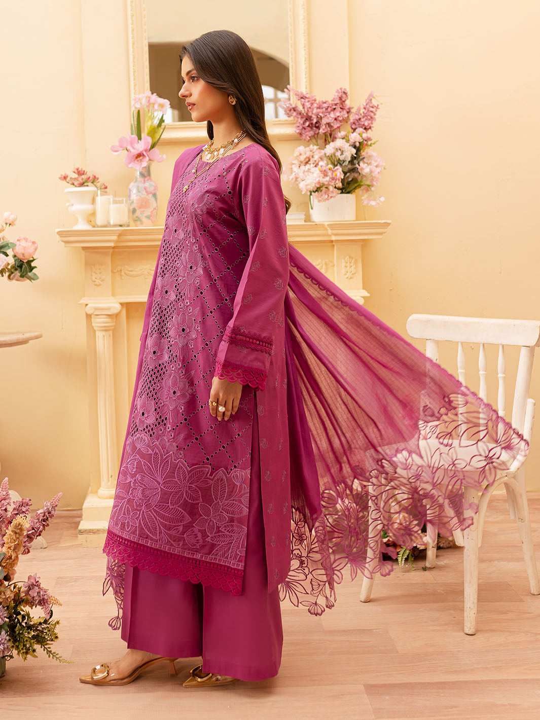 Mahnur | Twilight Luxury Lawn 25 | ANASTASIA by Mahnur - Designer Dress - Type: Ladies Clothes - Available at Libayah - 100% Original