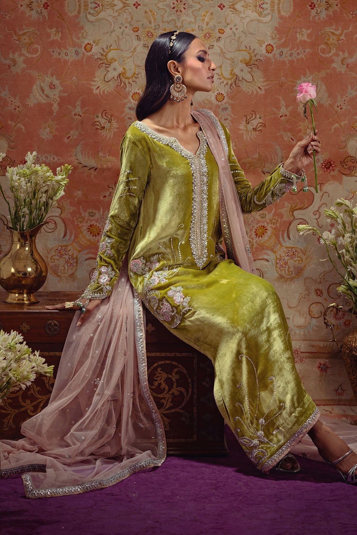 Annus Abrar | Mirha Winter Velour | Aya by Annus Abrar - Designer Dress - Type: Ladies Clothes - Available at Libayah - 100% Original