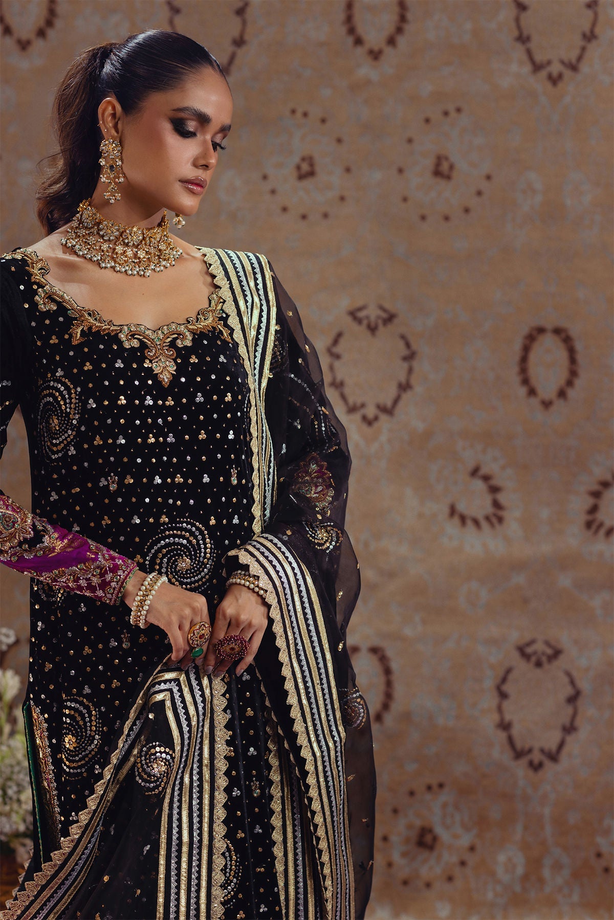 Annus Abrar | Mirha Winter Velour | Marin by Annus Abrar - Designer Dress - Type: Ladies Clothes - Available at Libayah - 100% Original
