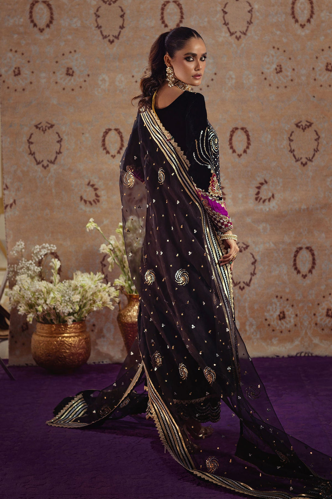Annus Abrar | Mirha Winter Velour | Marin by Annus Abrar - Designer Dress - Type: Ladies Clothes - Available at Libayah - 100% Original