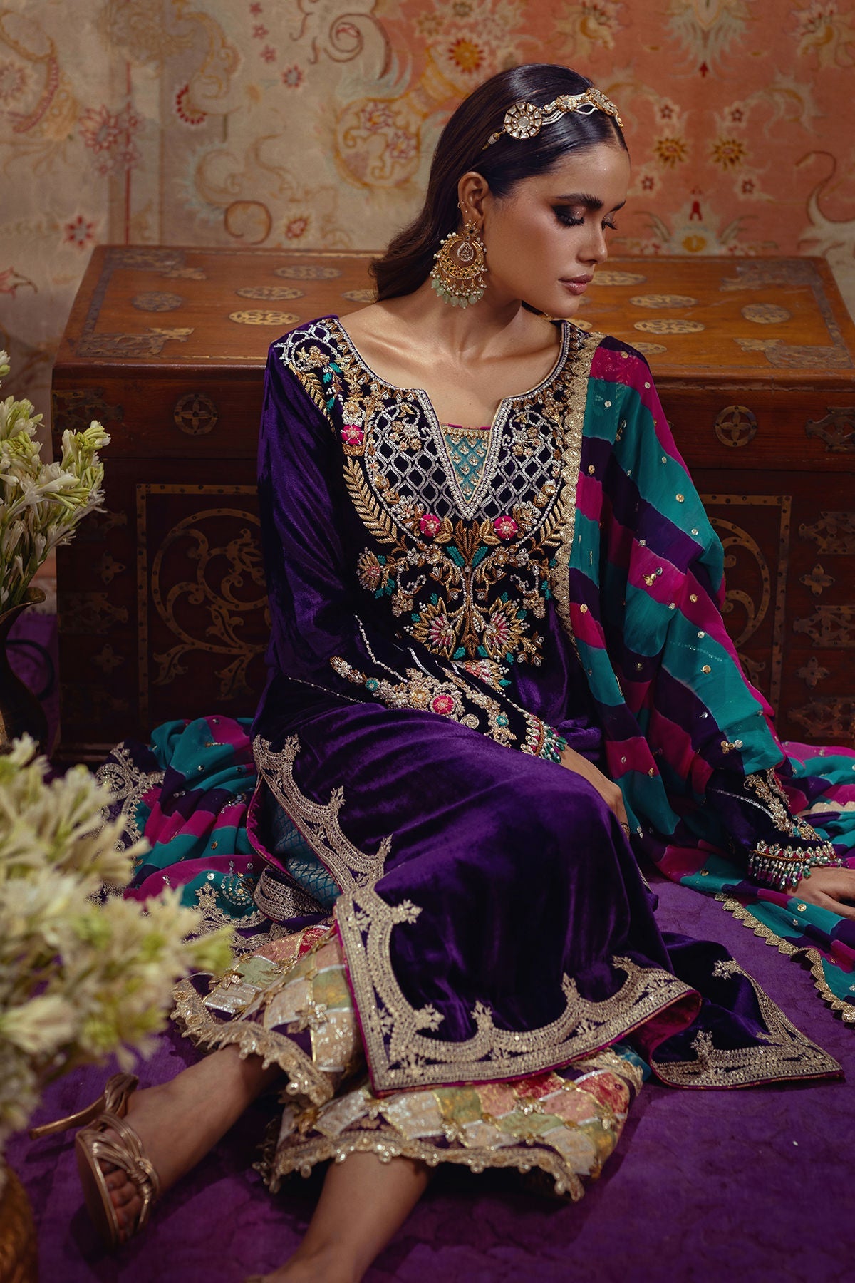 Annus Abrar | Mirha Winter Velour | Dalia by Annus Abrar - Designer Dress - Type: Ladies Clothes - Available at Libayah - 100% Original