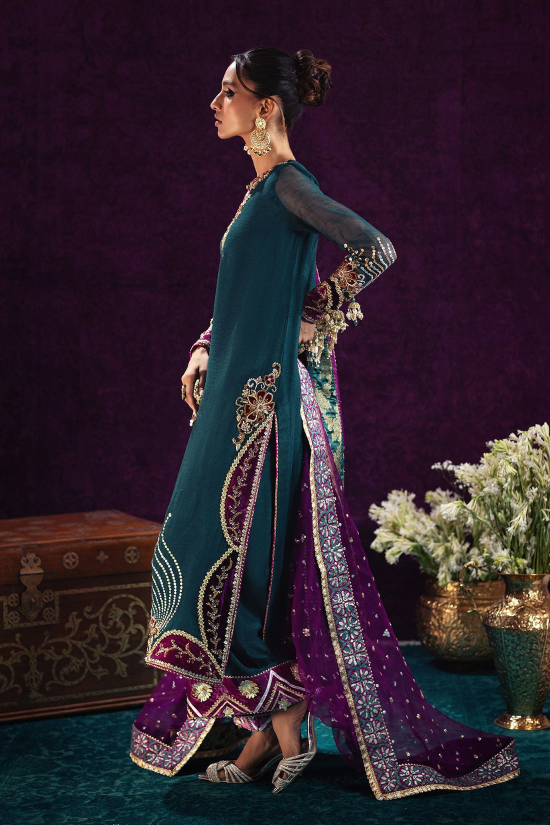 Annus Abrar | Mirha Winter Velour | Lila by Annus Abrar - Designer Dress - Type: Ladies Clothes - Available at Libayah - 100% Original