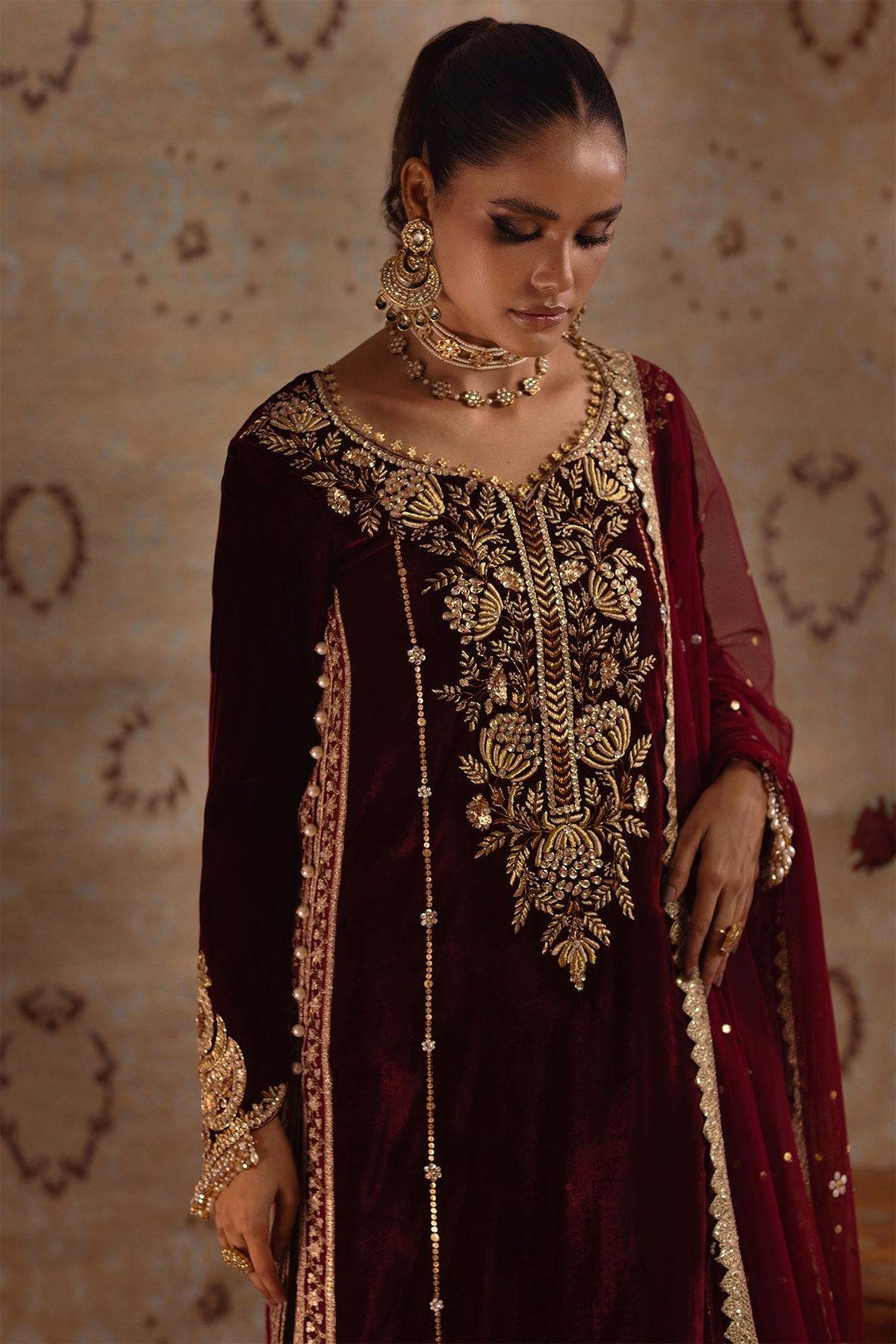 Annus Abrar | Mirha Winter Velour | Arwa by Annus Abrar - Designer Dress - Type: Ladies Clothes - Available at Libayah - 100% Original
