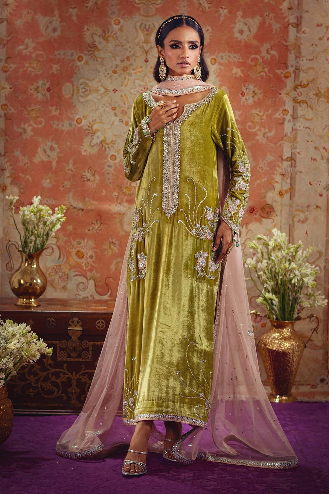 Annus Abrar | Mirha Winter Velour | Aya by Annus Abrar - Designer Dress - Type: Ladies Clothes - Available at Libayah - 100% Original