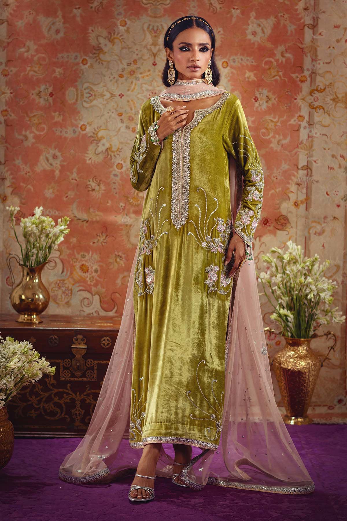 Annus Abrar | Mirha Winter Velour | Aya by Annus Abrar - Designer Dress - Type: Ladies Clothes - Available at Libayah - 100% Original