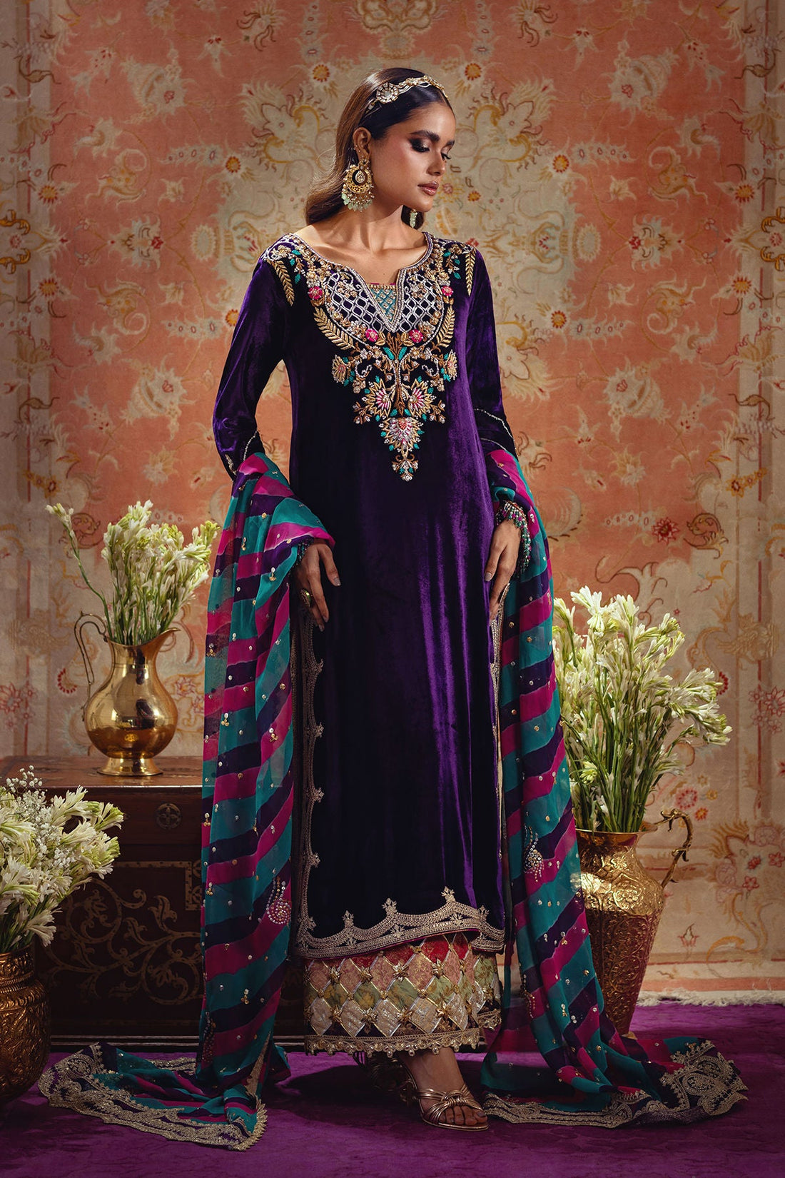 Annus Abrar | Mirha Winter Velour | Dalia by Annus Abrar - Designer Dress - Type: Ladies Clothes - Available at Libayah - 100% Original