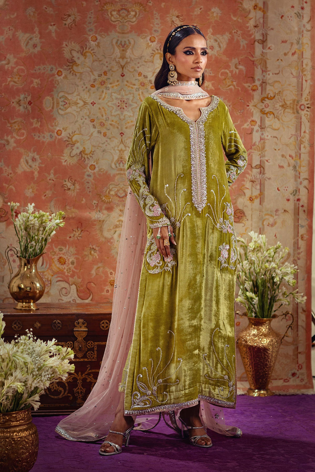 Annus Abrar | Mirha Winter Velour | Aya by Annus Abrar - Designer Dress - Type: Ladies Clothes - Available at Libayah - 100% Original