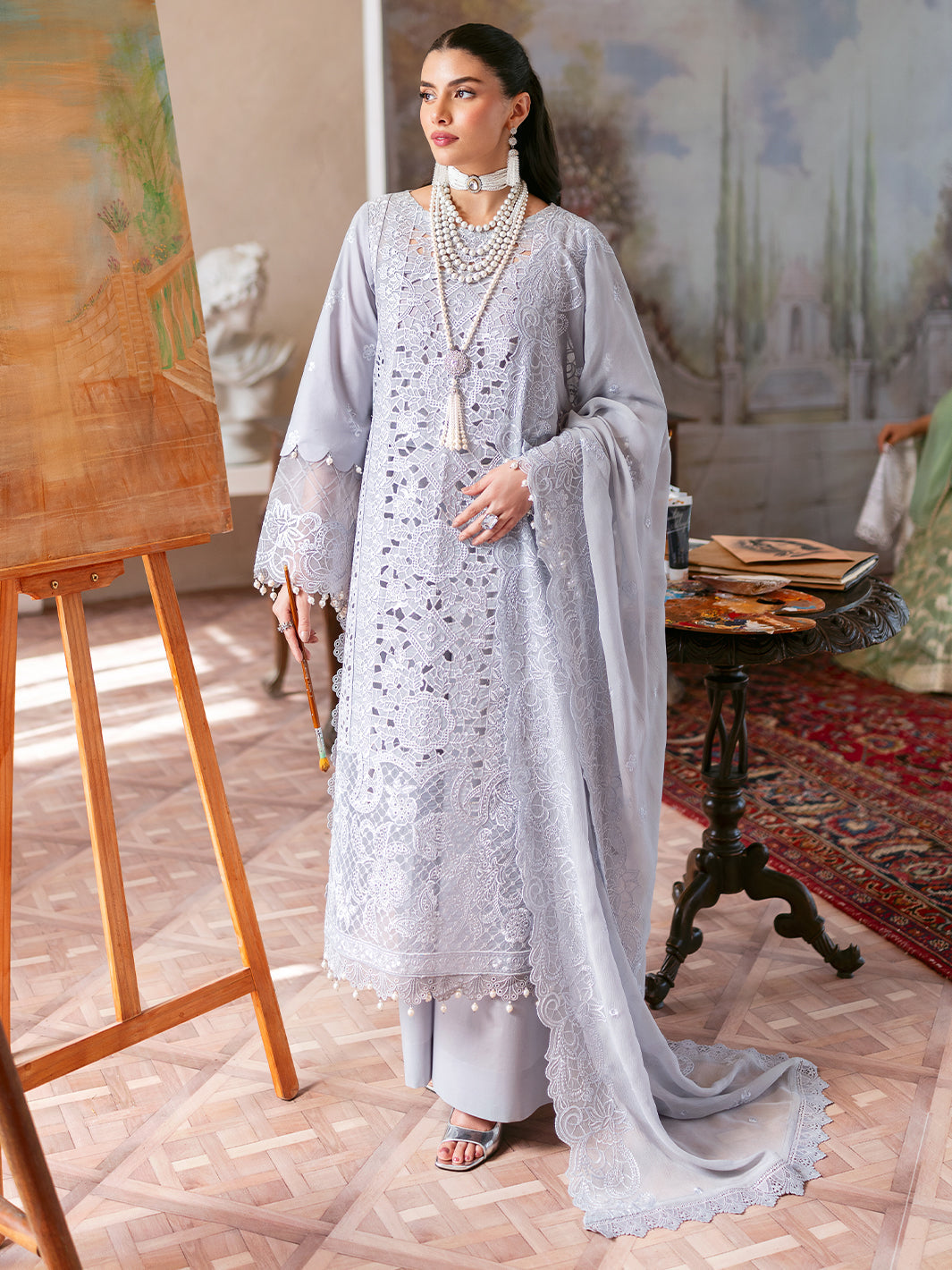 Mahnur | Sophie Luxury Lawn 25 | Ari by Mahnur - Designer Dress - Type: Ladies Clothes - Available at Libayah - 100% Original