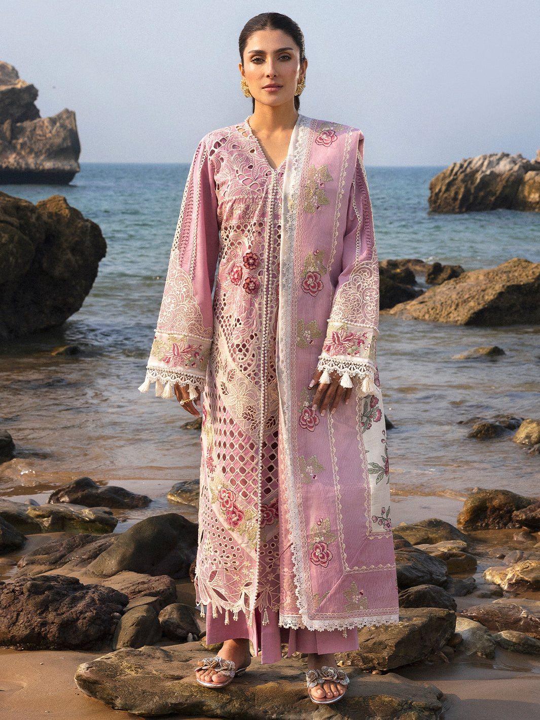 Mahnur | Sirena Luxury Lawn 25 | Aria by Mahnur - Designer Dress - Type: Ladies Clothes - Available at Libayah - 100% Original
